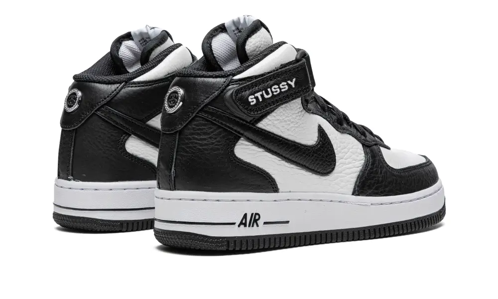 Nike Lifestyle Air Force 1 Mid 'Stussy - Light Bone Black' 