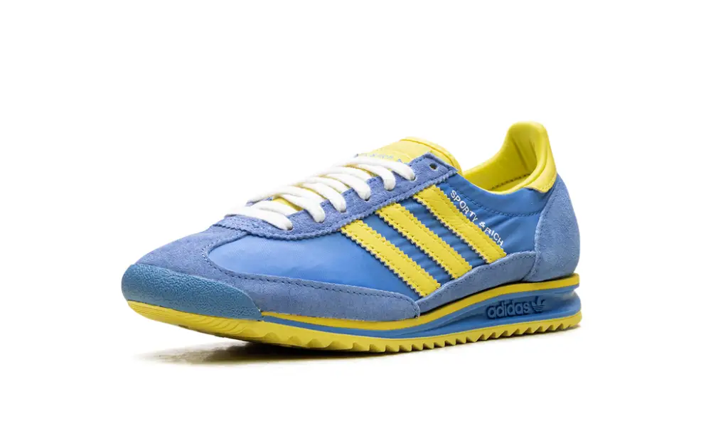 More Adidas Shoes SL 72 RS WMNS 'Sporty & Rich - Sweden Pack - Blue Yellow' 