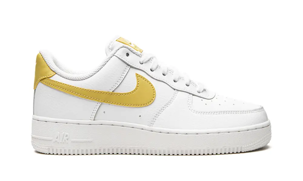Nike Lifestyle AIR FORCE 1 LO MNS WMNS 'White   Saturn Gold' 