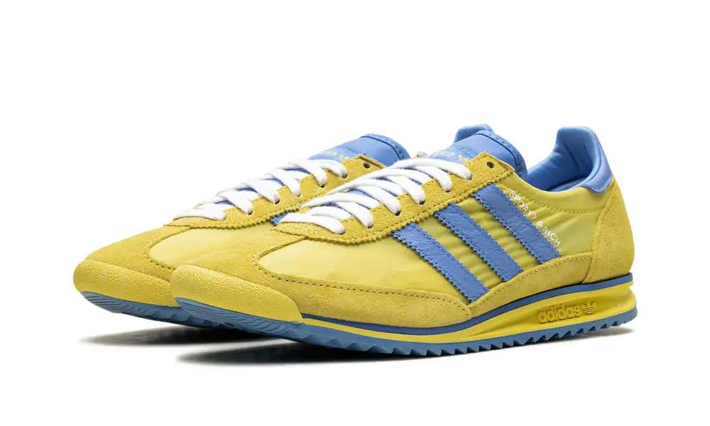 More Adidas Shoes SL 72 RS WMNS 'Sporty & Rich - Sweden Pack - Yellow Blue' 