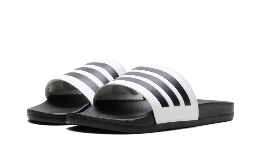 More Adidas Shoes Adilette Comfort Slides 'Cloud White Core Black'