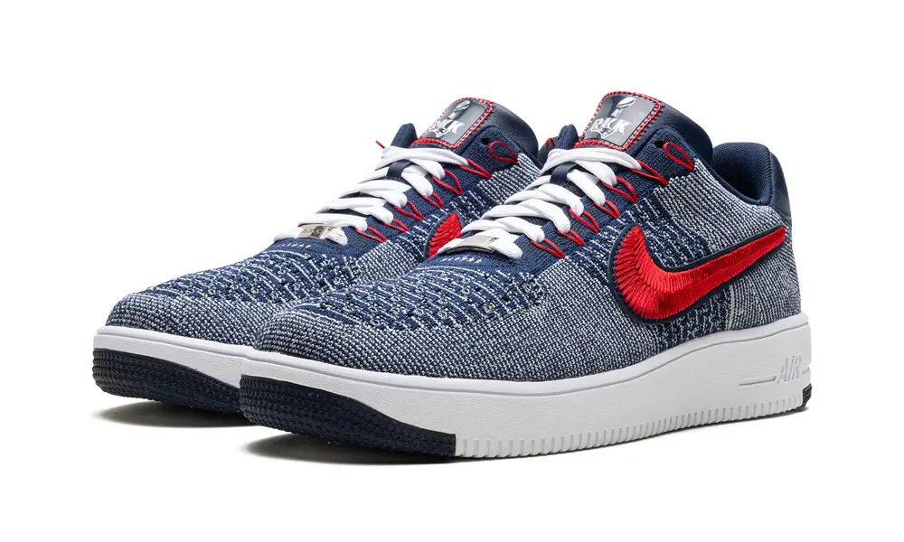 Nike Lifestyle Air Force 1 Ultra Flyknit Low 'Patriots Robert Kraft Wolf Grey' 