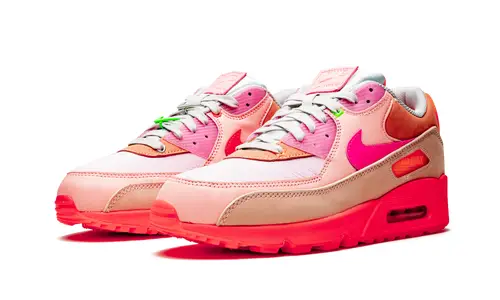 Nike Air Max AIR MAX 90 PRM WMNS 'Platinum Crimson Bright Purple' 