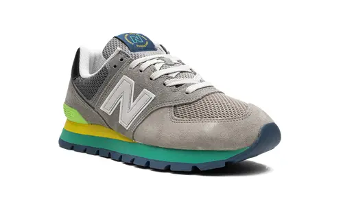 New Balance 574 574 Rugged 'Rugged Grey Yellow Emerald'