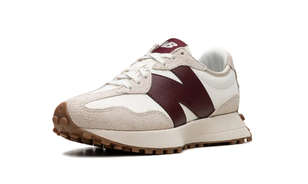 New Balance 327 327 WMNS 'Moonbeam Classic Burgundy'