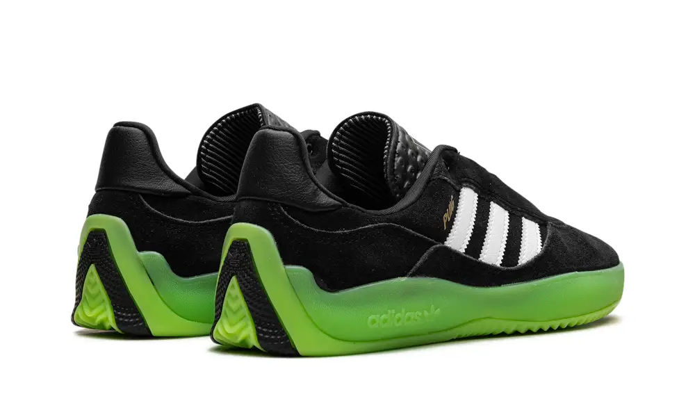 More Adidas Shoes Puig 'Black White Semi Solar Green'