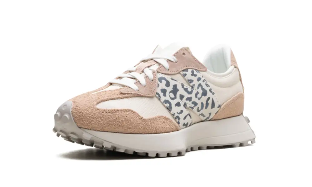 New Balance 327 327 WMNS 'Flat Taupe Linen Leopard' 