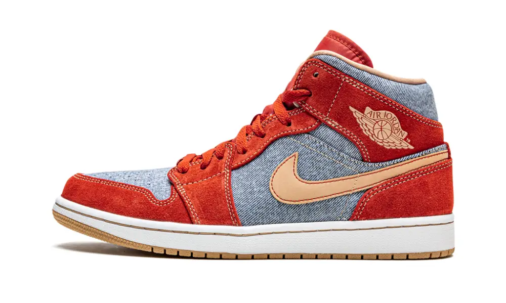 Air Jordan 1 Air Jordan 1 Mid SE 'Denim Red Suede' 