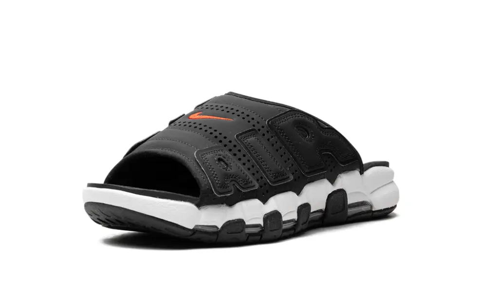 Nike Basketball Air More Uptempo Slide 'Black White Red'