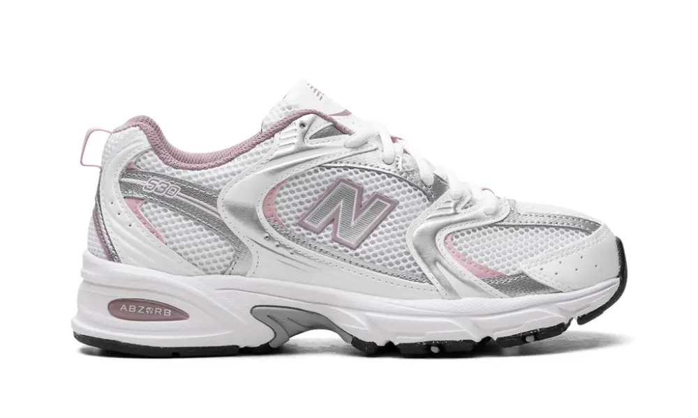 New Balance 530 530 'White Silver Metalic Ice Wine Mid Century Pin' 