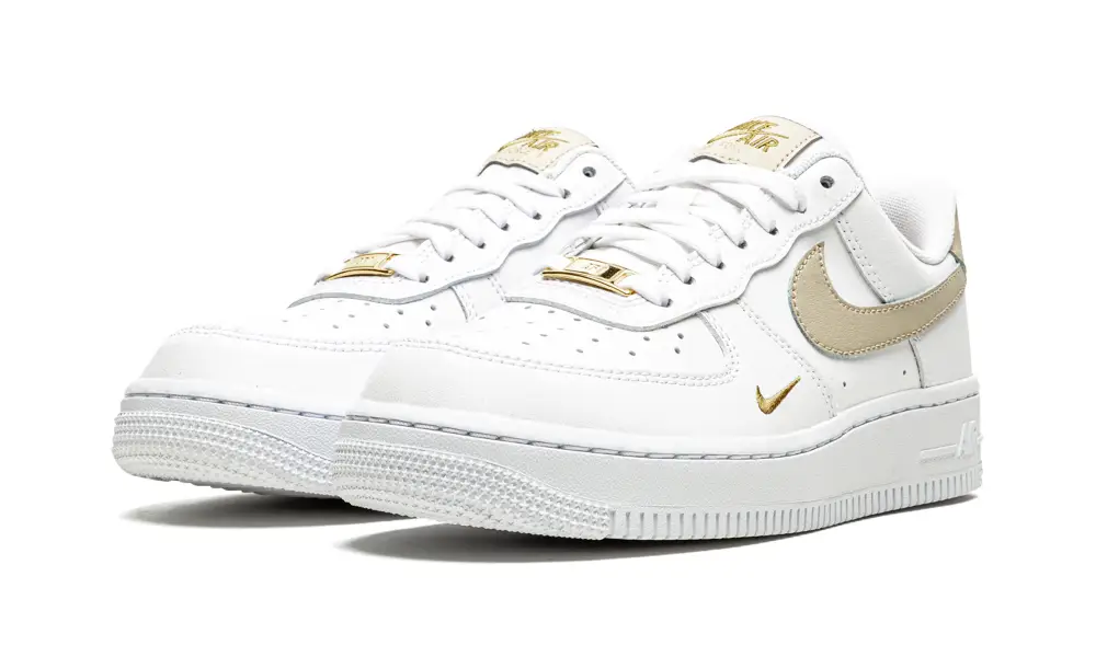 Nike Lifestyle AIR FORCE 1 LO ESSENTIAL MNS WMNS 'Toe Swoosh - White / Rattan'
