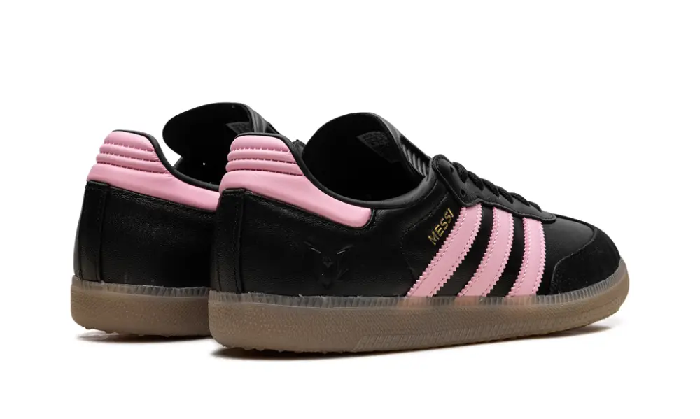 Adidas Samba Samba Messi Indoor 'Core Black   Gold Metallic   Gum' 