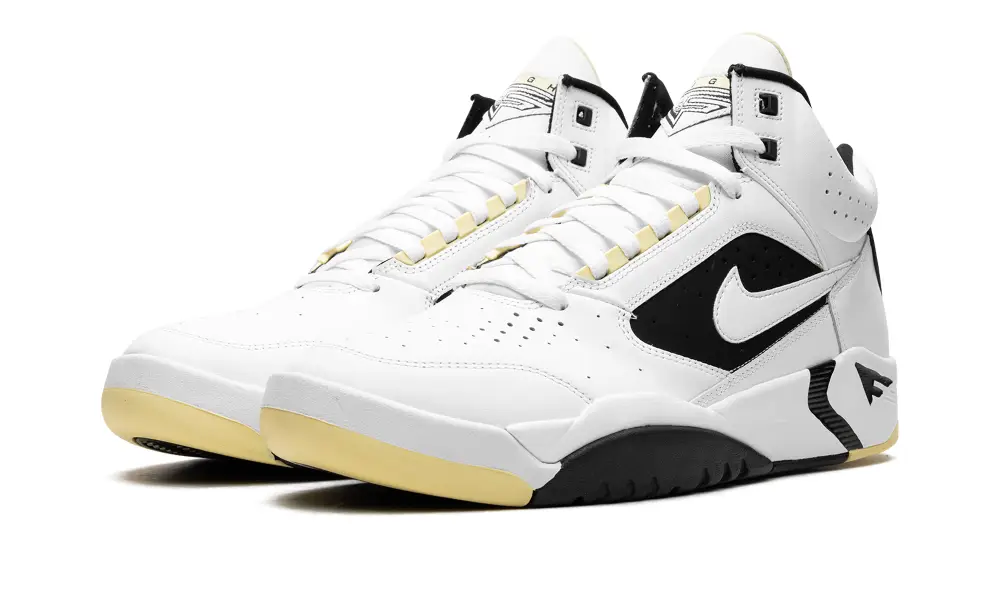 Nike Basketball Air Flight Lite Mid 'White Lemon Black White' C2A4A4860