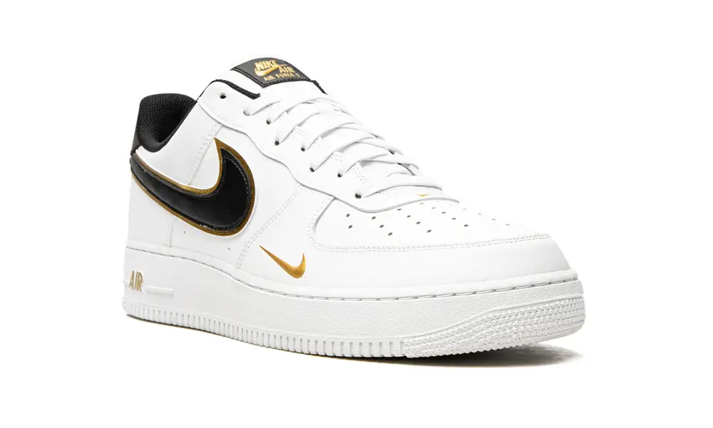 Nike Lifestyle Air Force 1 '07 LV8 'Double Swoosh - White Black Gold'