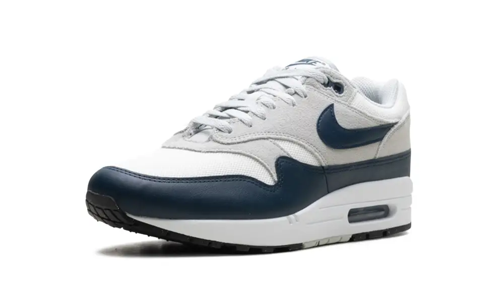 Nike Lifestyle AIR MAX 1 ESSENTIAL 'Summit White Armory Navy-Light Silver' 