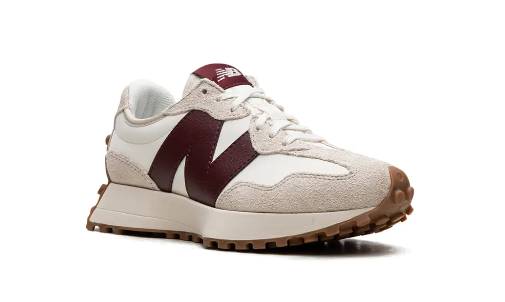 New Balance 327 327 WMNS 'Moonbeam Classic Burgundy' 
