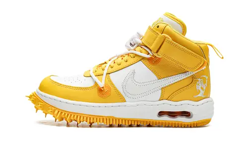 Nike Lifestyle Air Force 1 Mid 'Off-White - Varsity Maize'