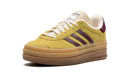 Adidas Gazelle Gazelle Bold Platform WMNS 'Yellow Burgundy' 