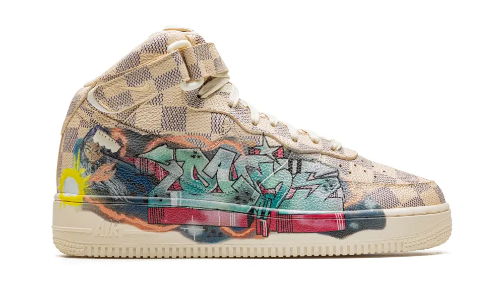 Nike Lifestyle Louis Vuitton Air Force 1 Mid 'Virgil Abloh - Graffiti'