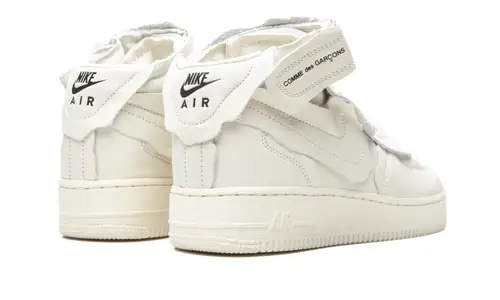 Nike Lifestyle Air Force 1 Mid 'Comme des Garcons White'