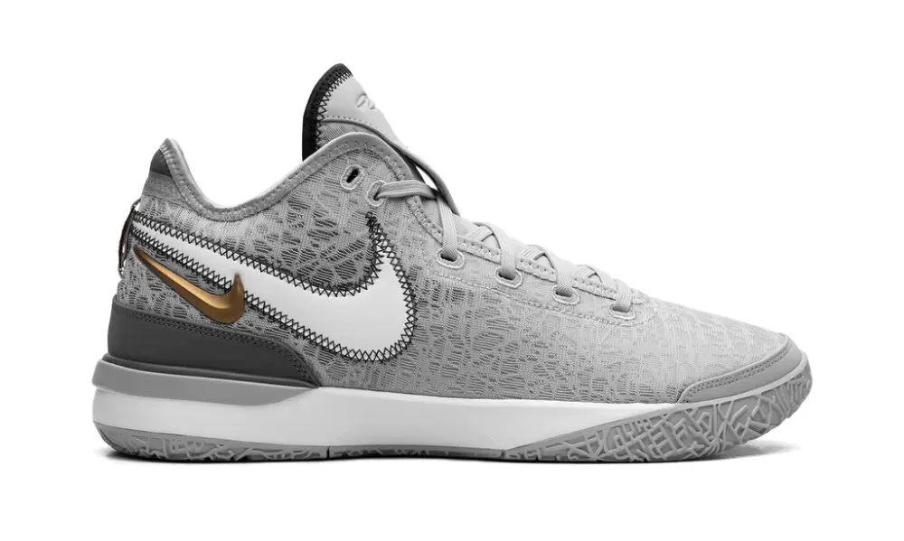 Nike Basketball Zoom LeBron NXXT Gen 'Wolf Grey Metallic Gold' 