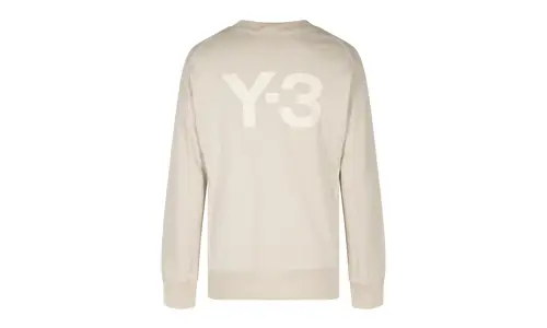 Adidas Y-3 Y-3 Logo Print Sweatshirt 'Cream' 