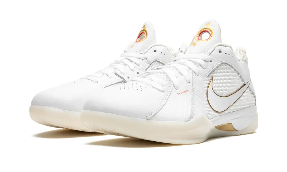 Nike Basketball KD 3 'White / Metallic Gold'