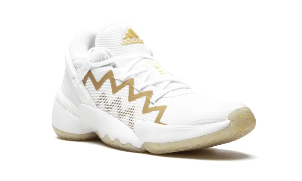 More Adidas Shoes D.O.N Issue 2 'White Gold Metallic' 