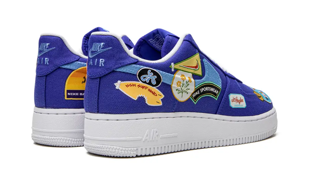 Nike Lifestyle AIR FORCE 1 LO '07 PRM MNS WMNS 'Los Angeles Patched Up' 