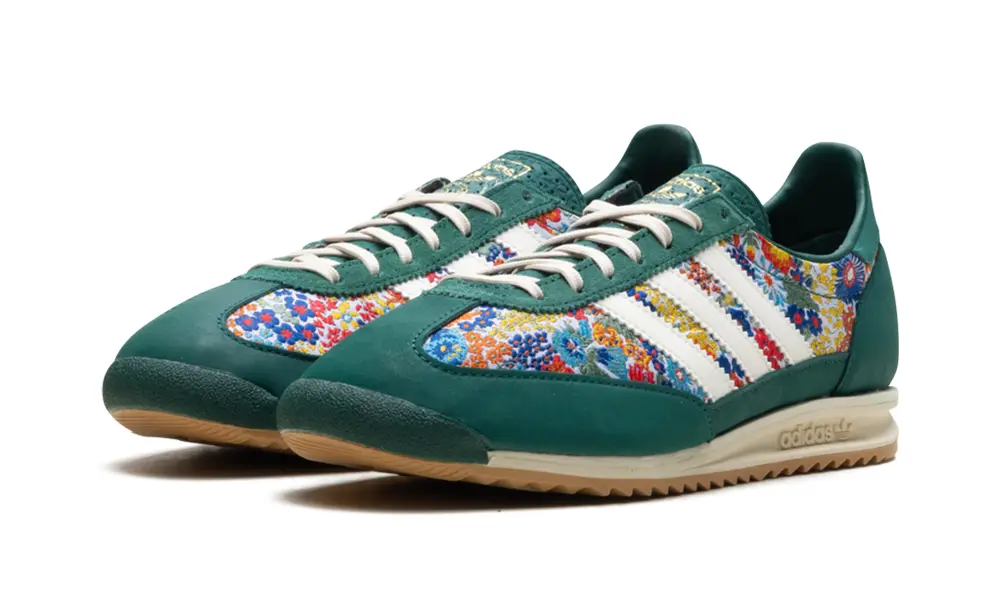 More Adidas Shoes SL 72 OG WMNS 'Liberty London Collegiate Green' 