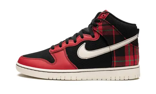 Nike Dunk Dunk High 'Plaid - Black/Red'