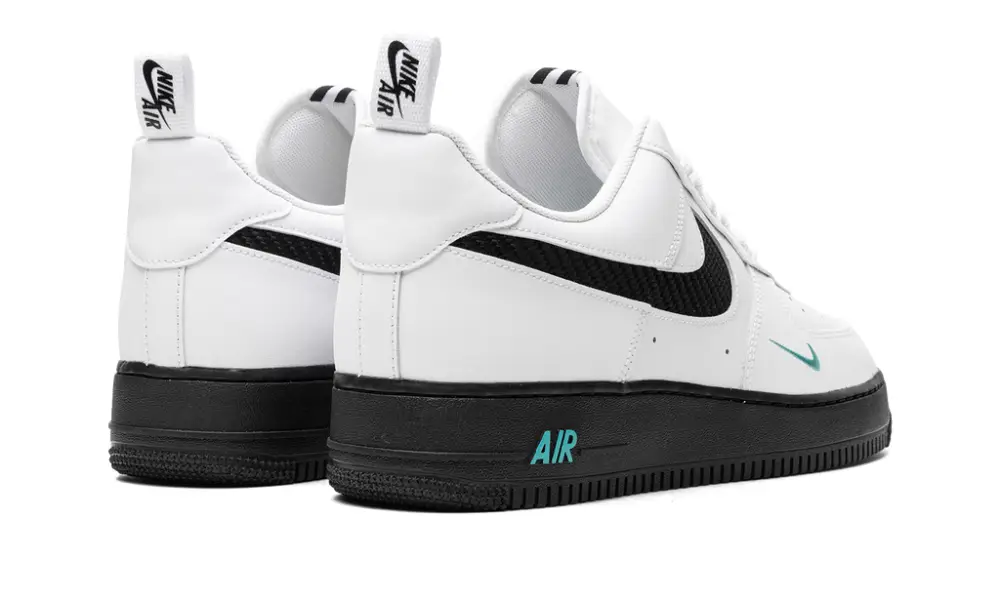 Nike Lifestyle Air Force 1 'White Black Teal'