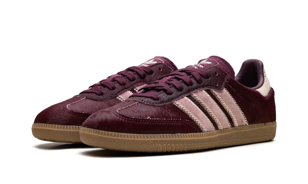 Adidas Samba Samba OG WMNS 'Maroon Sand Strata Pony' 644AE368
