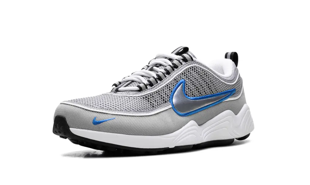 Nike Lifestyle Zoom Spiridon 'Metallic Silver   Signal Blue' 