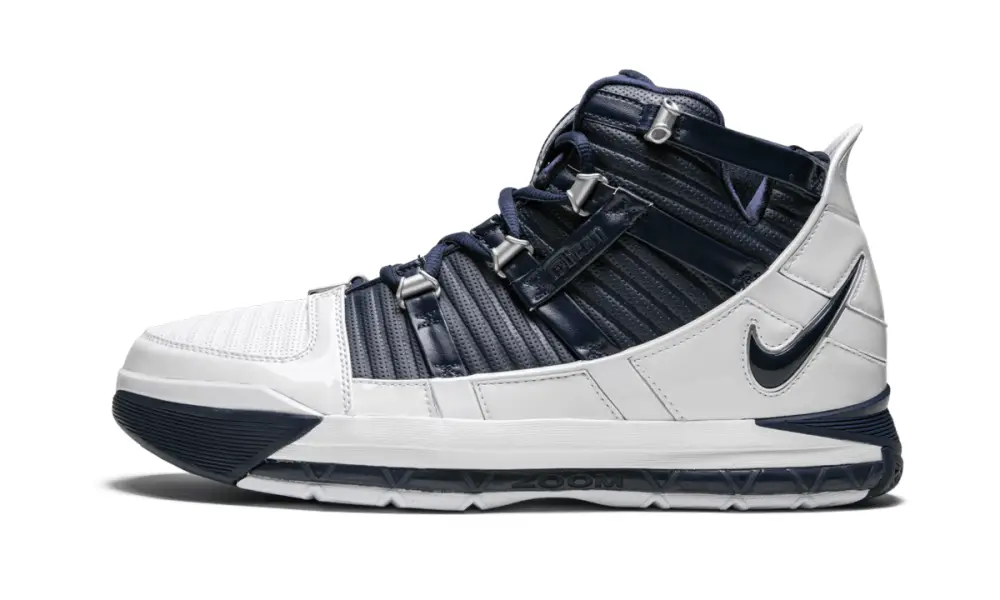 Nike Basketball Zoom Lebron 3 QS 'White Navy'