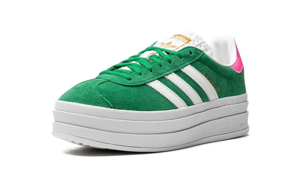 Adidas Gazelle Gazelle Bold WMNS 'Green Lucid Pink' 