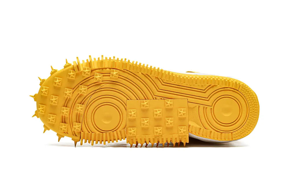 Nike Lifestyle Air Force 1 Mid 'Off-White - Varsity Maize' 