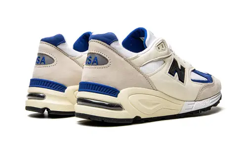 New Balance 990 990v2 'Made In USA White Blue' 
