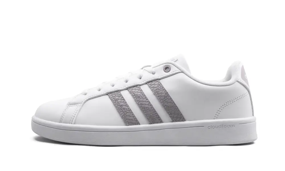 More Adidas Shoes CF Advantage 'White Ice Purple' 