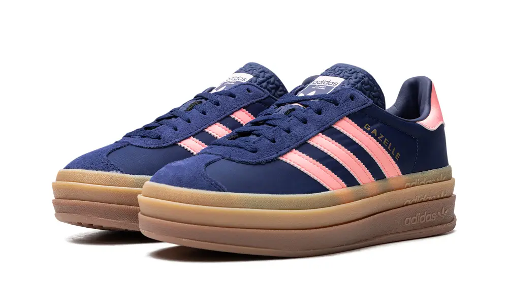 Adidas Gazelle Gazelle Bold WMNS 'Dark Blue Pink Spark' 9D51C12248