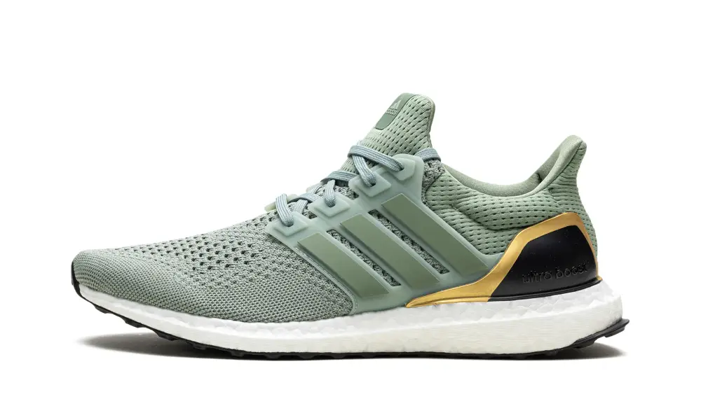 More Adidas Shoes Ultra Boost 1.0 'Silver Green Gold Metallic'