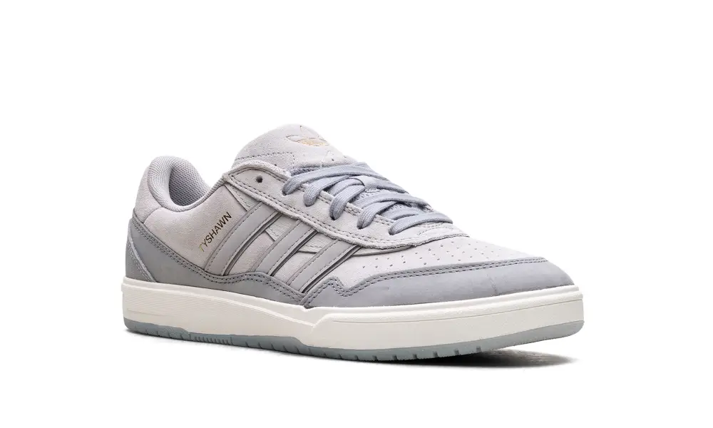 More Adidas Shoes Tyshawn II 'Light Onix Clear Granite Chalk White'