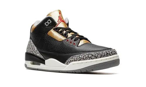 Air Jordan 3 AIR JORDAN 3 WMNS 'Black Cement Gold'