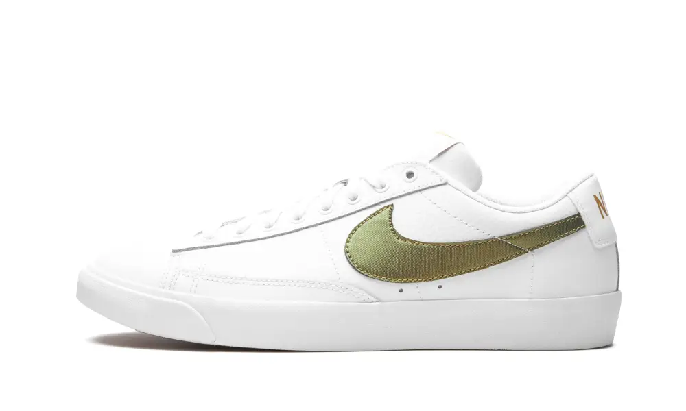 Nike Basketball Blazer Low Premium 'White Metallic Gold'