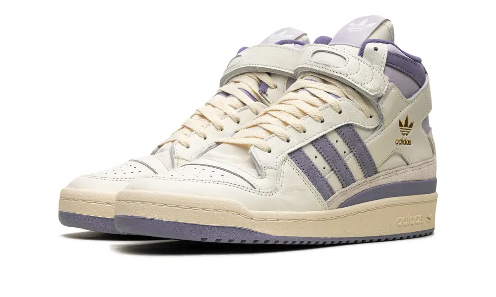 More Adidas Shoes Forum 84 High 'Off White Silver Violet' 