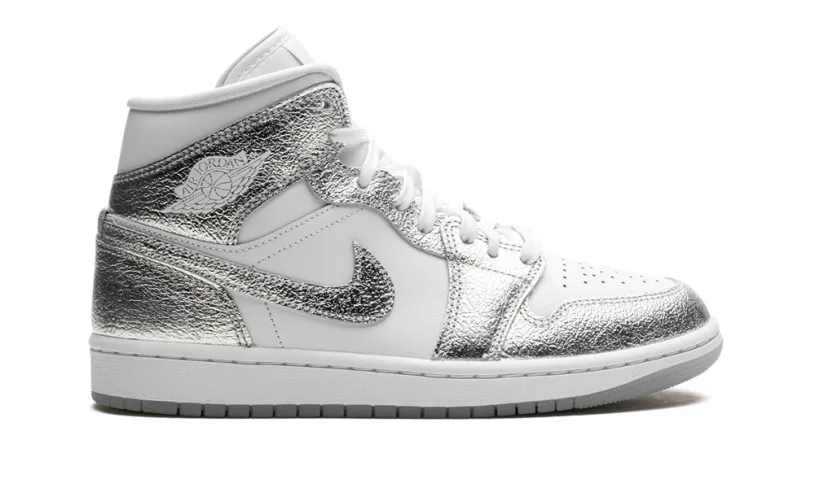 Air Jordan 1 Air Jordan 1 Mid SE WMNS 'Metallic Silver' 