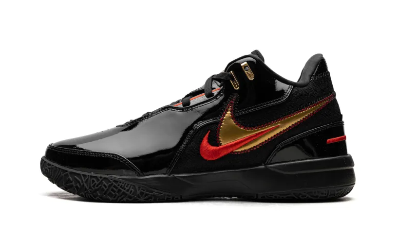 Nike Basketball Zoom LeBron NXXT Gen AMPD 'Black University Red Gold'
