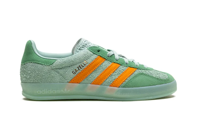 Adidas Gazelle Gazelle Indoor WMNS 'Hazy Green Crew Yellow' 