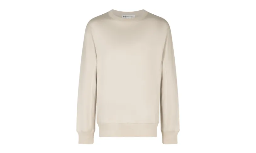 Adidas Y-3 Y-3 Logo Print Sweatshirt 'Cream' 