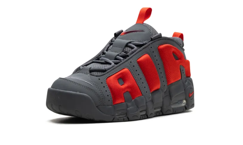 Nike Basketball Air More Uptempo Low 'Dark Grey Light Crimson' 